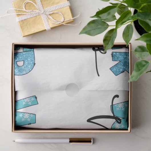 Winter Vibes Customize Tissuepapier (Geschenk)
