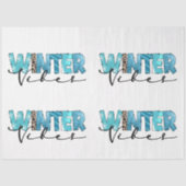 Winter Vibes Customize Tissuepapier (Voorkant)