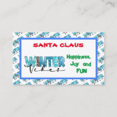Winter Vibes Customize Visitekaartje (Voorkant)