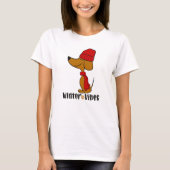 Winter Vibes Daschund T-Shirt (Voorkant)