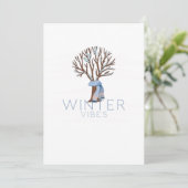 Winter Vibes Kaart (Staand voorkant)