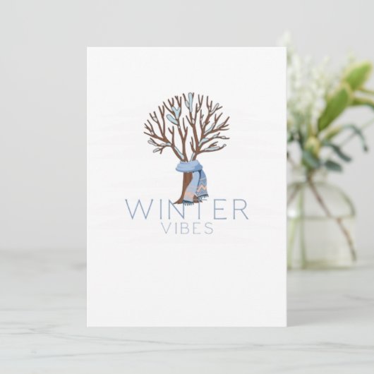 Winter Vibes Kaart (Staand voorkant)