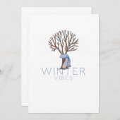 Winter Vibes Kaart (Voorkant / Achterkant)