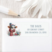 Winter Vibes Koe - Retouradres Etiket (Insitu)