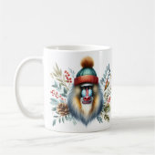 Winter Vibes Mandrill Aap - Koffiemok (Links)