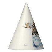 Winter Vibes Moose - Verjaardagsfeest Pet Feesthoedjes (Links)