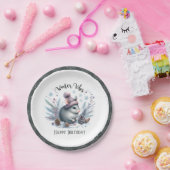 Winter Vibes Mouse - Verjaardag Papieren Bordje (Feest)