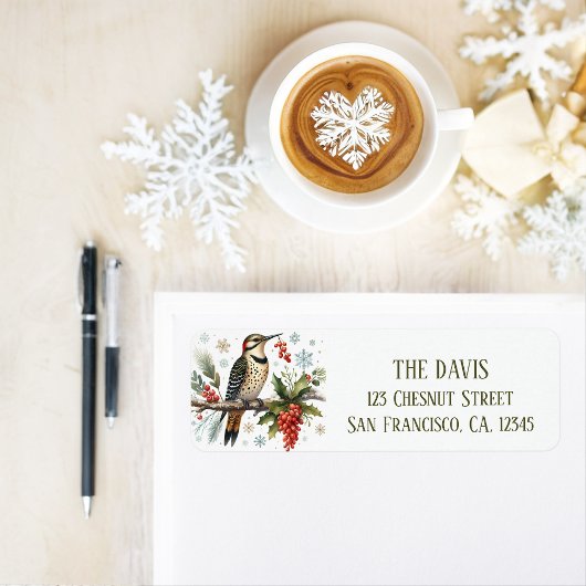 Winter Vibes Northern Flicker - Retouradres Etiket