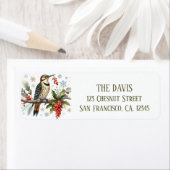 Winter Vibes Northern Flicker - Retouradres Etiket (Insitu)