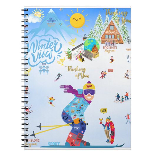 Winter Vibes Notitieboek (Voorkant)