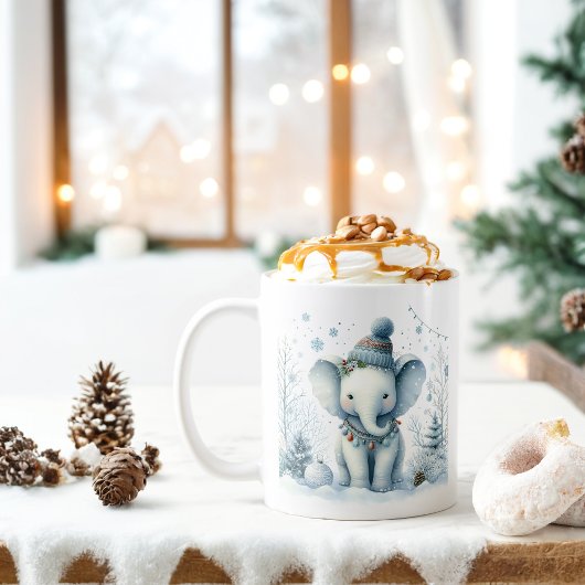 Winter Vibes Olifant - Koffiemok