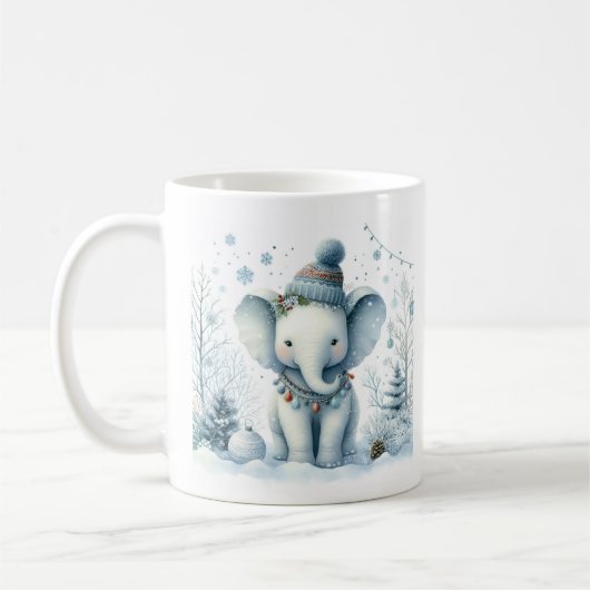 Winter Vibes Olifant - Koffiemok (Links)