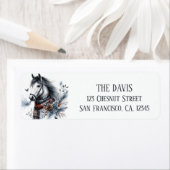 Winter Vibes Paard - Retouradres Etiket (Insitu)