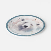 Winter Vibes Polar Beer Verjaardag Papieren Bordje (Gekanteld)