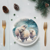 Winter vibes schapen - Verjaardagsfeest -