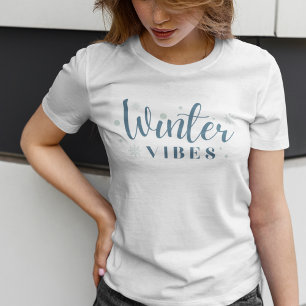 Winter Vibes Snowballen en Snowflakes T-shirt
