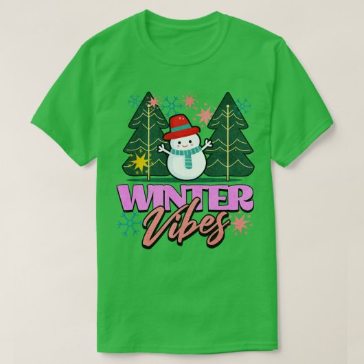 Winter Vibes T-shirt (Design voorkant)