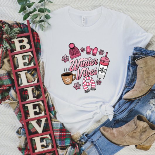 Winter Vibes T-shirt voor dames