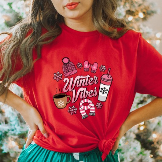 Winter Vibes T-shirt voor dames