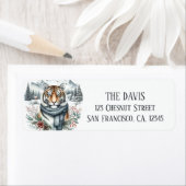 Winter Vibes Tiger - Retouradres Etiket (Insitu)