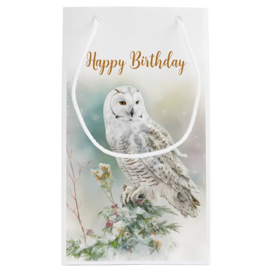 Winter vibes Uil - Verjaardagsfeest - Klein Cadeauzakje (Achterkant)