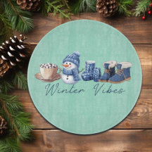 Winter vibes vriendelijke sneeuwman