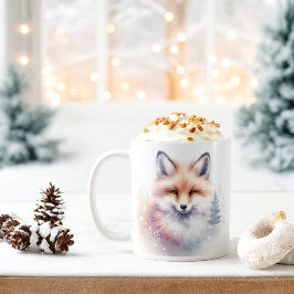 Winter Vibes Waterverf Baby Fox - Koffiemok