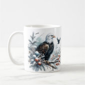 Winter Vibes Waterverf Kale Adelaar - Koffiemok (Links)