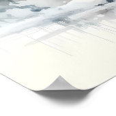 Winter Vibes Waterverf Moose - Kinder Poster (Hoek)