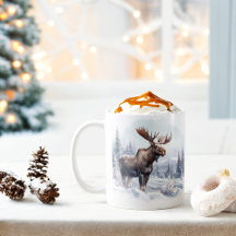 Winter Vibes Waterverf Moose -