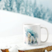 Winter Vibes Waterverf Polar Beer Koffiemok