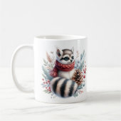 Winter Vibes Waterverf Ringtail - Koffiemok (Links)