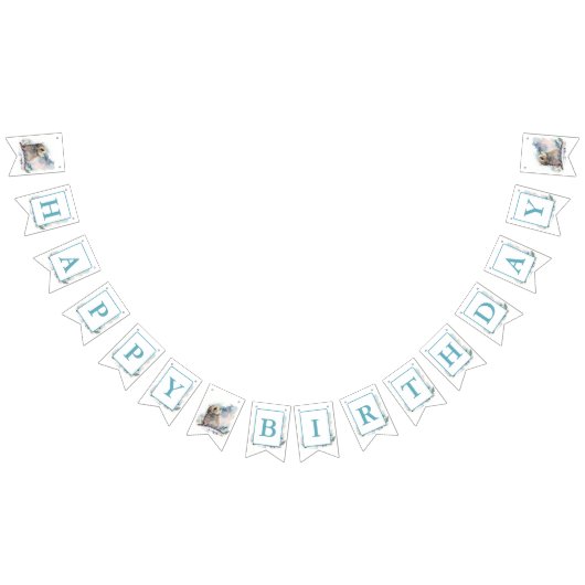 Winter Vibes Waterverf Seal - Verjaardag Vlaggetjes (Alle)