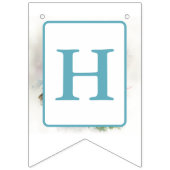 Winter Vibes Waterverf Uil - Verjaardag Vlaggetjes (Tweede vlag)