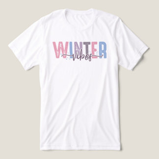 Winter Vibes - zachte pasteltypografie Tri-Blend Shirt