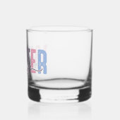 Winter Vibes - zachte pasteltypografie Whisky Glas (Links)