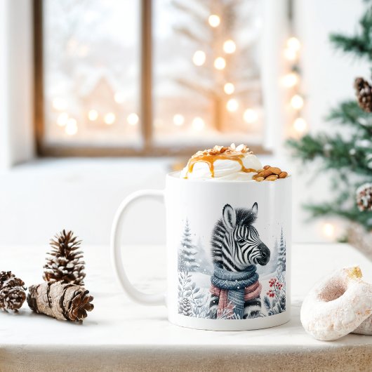 Winter Vibes Zebra - Koffiemok