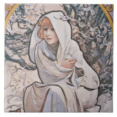 Winter (Vier seizoenen), Mucha Tegeltje (Voorkant)