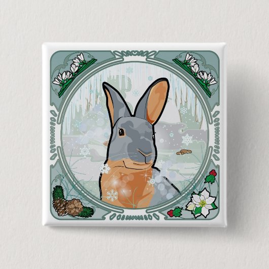 WINTER VIERKANTE BUTTON 5,1 CM (Voorkant)