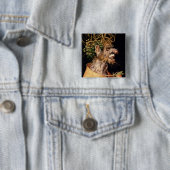 Winter, Vierkante Button 5,1 Cm (In situ)