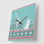 Winter Vierkante Klok (Hoek)