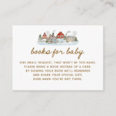Winter Village Baby shower Boek aanvragen Informatiekaartje (Voorkant)