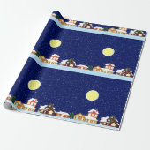 Winter Village Cadeaupapier (Uitgerold)