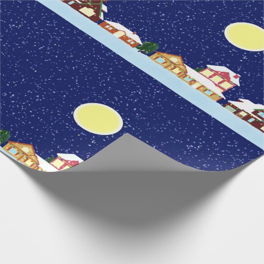 Winter Village Cadeaupapier (Hoek)