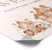 Winter Village Christmas Baby's zijn zoet Poster (Hoek)