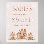 Winter Village Christmas Baby's zijn zoet Poster (Voorkant)