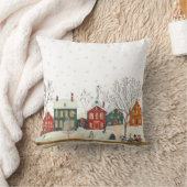 Winter Village Cozy Rustic Baby Shower Decor Kussen (Deken)