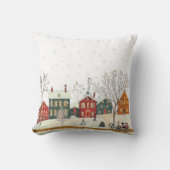 Winter Village Cozy Rustic Baby Shower Decor Kussen (Voorkant)