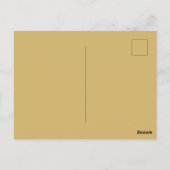 Winter village gold & black design briefkaart (Achterkant)