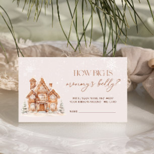 Winter Village Hoe groot is de buik van mama Informatiekaartje